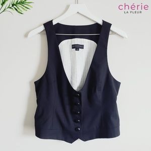 Banana Republic | Black Tuxedo Vest - 8